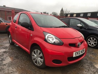 Location: Edinburgh - 2010 TOYOTA AYGO VVT-I 3 Door Hatchback REG: EK10WDM, Keys: No, MOT Expiry date: 12/11/2025, 998 Petrol, 5 Speed Manual Petrol, Former Keepers: 7