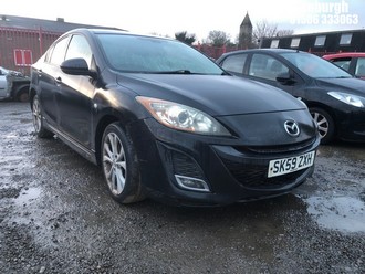 Location: Edinburgh - 2009 MAZDA 3 SPORT Saloon REG: SK59ZXH, Keys: No, MOT Expiry date: 14/09/2025, 1999 Petrol, 6 Speed Manual Petrol, Former Keepers: 1