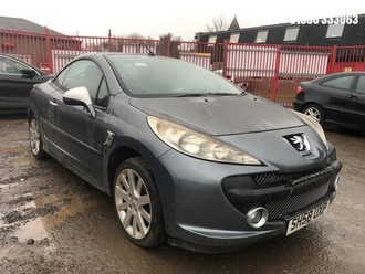 Location: Edinburgh - 2008 PEUGEOT 207 ELLE CC Convertible REG: SH58UXP, Keys: No, MOT Expiry date: 27/11/2025, 1598 Petrol, 5 Speed Manual Petrol, Former Keepers: 3