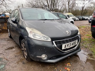 Location: Mitcham - 2013 PEUGEOT 208 ACTIVE HDI 5 Door Hatchback REG: AY13KRD, Keys: No, MOT Expiry date: 21/08/2025, 1398 Diesel, 5 Speed Manual Diesel, Former Keepers: 5