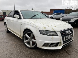 Location: Nottingham - 2009 AUDI A4 S LINE TDI 4 Door Saloon REG: SA09NLM, Keys: No, MOT Expiry date: 04/11/2025, 1968 Diesel, 6 Speed Manual Diesel, Former Keepers: 8