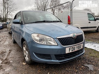 Location: Mitcham - 2011 SKODA FABIA SE TDI CR 105 5 Door Hatchback REG: FD11YBX, Keys: No, MOT Expiry date: 13/07/2025, 1598 Diesel, 5 Speed Manual Diesel, Former Keepers: 4