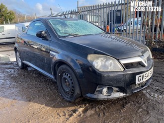 Location: Mitcham - 2004 VAUXHALL TIGRA SPORT TWINPORT Coupe REG: GV54SKU, Keys: No, MOT Expiry date: 03/04/2025, 1364 Petrol, 5 Speed Manual Petrol, Former Keepers: 7