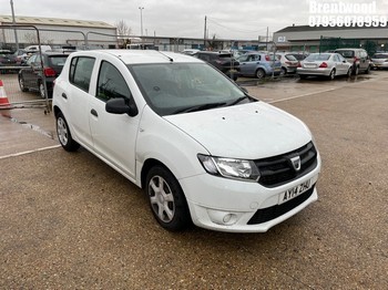 Location: Brentwood - 2014 DACIA SANDERO AMBIANCE 5 Door Hatchback REG: AY14ZHU, Keys: No, MOT Expiry date: 19/11/2025, 1149 Petrol, 5 Speed Manual Petrol, Former Keepers: 5