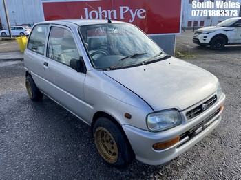 Location: South Wales - 1998 DAIHATSU CUORE 3 Door Hatchback REG: S350EUD, Keys: No, MOT Expiry date: 26/11/2024, 847 Petrol, 5 Speed Manual Petrol, Former Keepers: 5