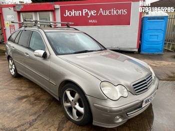 NOTE: ATF Registered Buyers ONLY - Location: Hull - 2005 MERCEDES C220 CDI AVANTGDE SE A Estate REG: MW55PDW, Keys: No, 2148 Diesel, 5 Speed Auto Diesel, Former Keepers: 9