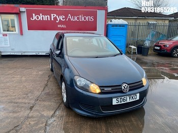 Location: Hull - 2011 VOLKSWAGEN GOLF S BLUEMOTION TDI 5 Door Hatchback REG: SD61YKO, Keys: Yes, MOT Expiry date: 09/07/2025, 1598 Diesel, 5 Speed Manual Diesel, Former Keepers: 5
