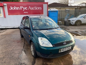 Location: Hull - 2003 FORD FIESTA LX 5 Door Hatchback REG: KH03CCZ, Keys: No, MOT Expiry date: 12/06/2025, 1388 Petrol, 5 Speed Manual Petrol, Former Keepers: 5
