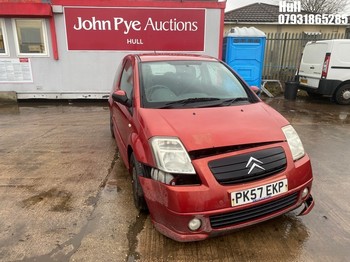 Location: Hull - 2007 CITROEN C2 FURIO 3 Door Hatchback REG: PK57EKP, Keys: No, MOT Expiry date: 04/10/2026, 1360 Petrol, 5 Speed Manual Petrol, Former Keepers: 6