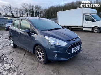 Location: Leeds - 2013 FORD B-MAX ZETEC TDCI MPV REG: NX63UOM, Keys: No, MOT Expiry date: 09-05-2026, 1560 Diesel, 5 Speed Manual Diesel, Former Keepers: 4