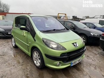 Location: Leeds - 2007 PEUGEOT 1007 SPORT SEMI-AUTO 3 Door Hatchback REG: KR07WHT, Keys: No, MOT Expiry date: 10-03-2026, 1587 Petrol, 5 Speed Semi Auto Petrol, Former Keepers: 6