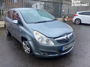 Location: Hayes - 2010 VAUXHALL CORSA ENERGY 5 Door Hatchback REG: DN60AYV, Keys: No, MOT Expiry date: 10/12/2025, 1229 Petrol, 5 Speed Manual Petrol, Former Keepers: 4