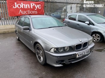 Location: Hayes - 2004 BMW 525 I SPORT TOURING AUTO Estate REG: KH53YVB, Keys: No, MOT Expiry date: 25/10/2025, 2494 Petrol, 5 Speed Auto Petrol, Former Keepers: 6