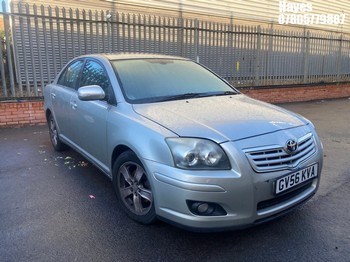 Location: Hayes - 2006 TOYOTA AVENSIS T3-X SEMI-AUTO 4 Door Saloon REG: GV56KVA, Keys: No, MOT Expiry date: 17/01/2026, 1794 Petrol, 4 Speed Semi Auto Petrol, Former Keepers: 4