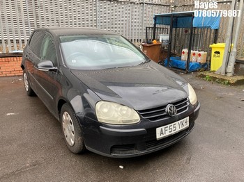 Location: Hayes - 2005 VOLKSWAGEN GOLF S AUTO 5 Door Hatchback REG: AF55YKH, Keys: No, MOT Expiry date: 03/12/2025, 1598 Petrol, 6 Speed Auto Petrol, Former Keepers: 5