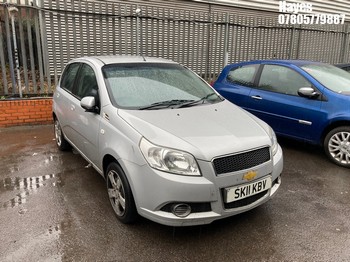 Location: Hayes - 2011 CHEVROLET AVEO LS 5 Door Hatchback REG: SK11KBV, Keys: No, MOT Expiry date: 10/12/2025, 1206 Petrol, 5 Speed Manual Petrol, Former Keepers: 5