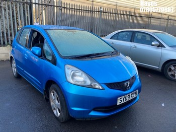 Location: Hayes - 2009 HONDA JAZZ I-VTEC ES 5 Door Hatchback REG: SY09XYN, Keys: No, MOT Expiry date: 05/08/2025, 1339 Petrol, 5 Speed Manual Petrol, Former Keepers: 2