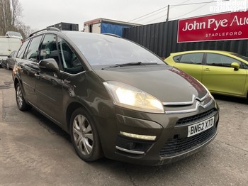 Location: Stapleford - 2012 CITROEN C4 GRD PICASSO PLAT-M EHD MPV REG: BN62XTD, Keys: Yes, MOT Expiry date: 19/10/2026, 1560 Diesel, 6 Speed Semi Auto Diesel, Former Keepers: 7