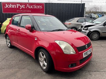 Location: Stapleford - 2007 SUZUKI SWIFT DDIS 5 Door Hatchback REG: YH07YAO, Keys: No, MOT Expiry date: 05/02/2026, 1248 Diesel, 5 Speed Manual Diesel, Former Keepers: 8