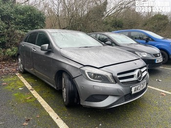 Location: Birmingham - 2013 MERCEDES-BENZ A200 BLUE-CY SPORT CDI AU 5 Door Hatchback REG: AK13GKP, 1796cc Diesel, 7 Speed Auto Diesel, Former Keepers: 5, Keys: No, MOT Expiry date: 10/11/2025