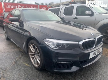 Location: BELVEDERE - 2017 BMW 520D M SPORT AUTO 4 Door Saloon REG: V16TGE, 1995cc Diesel, 8 Speed Auto Diesel, Former Keepers: 2, Keys: No, MOT: Expiry date03.11.2026