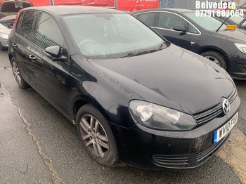 Location: BELVEDERE - 2010 VOLKSWAGEN GOLF SE TSI 5 Door Hatchback REG: WV10FXA, 1390 PETROL, 6 Speed Manual Petrol, Former Keepers: 3, Keys: No, MOT: Expiry date20.03.2026