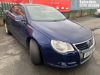 Location: BELVEDERE - 2008 VOLKSWAGEN EOS FSI Convertible REG: AK58MEV, 1984cc Petrol, 6 Speed Manual Petrol, Former Keepers: 4, Keys: No, MOT: Expiry date21.07.2026