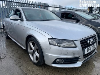 Location: Belvedere - 2011 AUDI A4 SLINE 240 TDI QUATTR A 4 DOOR SALOON REG: BP11OTD, 2967cc DIESEL, 6 SPEED AUTO DIESEL, Former Keepers: 5, Keys: Yes, MOT Expiry date: 09.07.2026