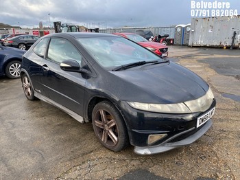 Location: Belvedere - 2007 HONDA CIVIC TYPE-S GT I-VTEC SA 3 Door Hatchback REG: OW56LWF, 1799cc Petrol, 6 Speed Semi Auto Petrol, Former Keepers: 5, Keys: Yes, MOT Expiry date: 01/04/2026