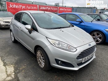 Location: Belvedere - 2014 FORD FIESTA TITANIUM 5 Door Hatchback REG: GL63LKK, Keys: No, MOT Expiry date: 01/08/2025, 998 Petrol, 5 Speed Manual Petrol, Former Keepers: 6