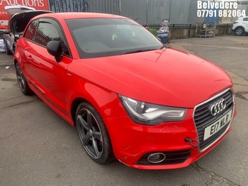 Location: Belvedere - 2012 AUDI A1 S LINE BLACK EDITION T 3 Door Hatchback REG: E17WLR, Keys: No, MOT Expiry date: 30/04/2025, 1968 Diesel, 6 Speed Manual Diesel, Former Keepers: 6