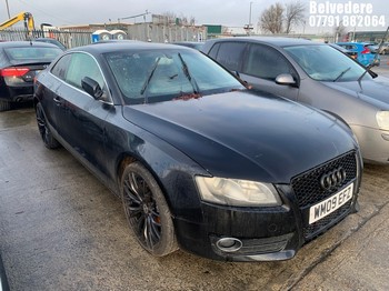 Location: Belvedere - 2009 AUDI A5 TFSI 180 Coupe REG: WM09EFZ, Keys: No, MOT Expiry date: 11/03/2026, 1984 Petrol, 6 Speed Manual Petrol, Former Keepers: 13