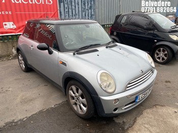 Location: Belvedere - 2004 MINI MINI COOPER AUTO 3 Door Hatchback REG: LC54DVT, Keys: No, MOT Expiry date: 23/05/2026, 1598 Petrol, Variable Speed Auto Petrol, Former Keepers: 4