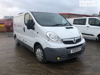 Location: Edinburgh - 2010 VAUXHALL VIVARO 2700 CDTI SWB Panel Van REG: SG10HLX, Keys: No, MOT Expiry date: 07/12/2024, 1995 Diesel, 6 Speed Manual Diesel, Former Keepers: 5