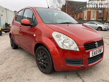 Location: Nottingham - 2010 SUZUKI SPLASH GLS 5 Door Hatchback REG: EA10RNF, Keys: No, MOT Expiry date: 29/09/2025, 996 Petrol, 5 Speed Manual Petrol, Former Keepers: 9