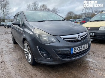 Location: Mitcham - 2012 VAUXHALL CORSA SRI 5 Door Hatchback REG: BK12NLT, Keys: No, MOT Expiry date: 12/09/2026, 1398 Petrol, 5 Speed Manual Petrol, Former Keepers: 6