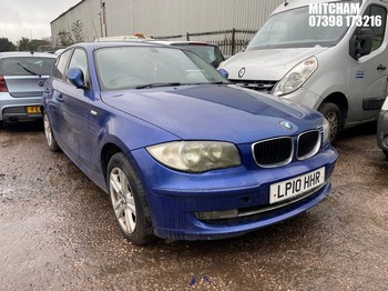 Location: Mitcham - 2010 BMW 118D SE 5 Door Hatchback REG: LP10HHR, Keys: No, MOT Expiry date: 17/09/2023, 1995 Diesel, 6 Speed Manual Diesel, Former Keepers: 6
