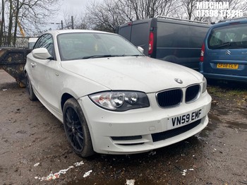 Location: Mitcham - 2009 BMW 118D SPORT Coupe REG: VN59EMF, Keys: No, MOT Expiry date: 07/08/2025, 2000 Diesel, 6 Speed Manual Diesel, Former Keepers: 7
