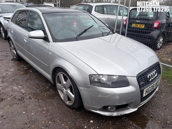 Location: Mitcham - 2008 AUDI A3 S LINE TDI S/BACK A 5 Door Hatchback REG: HG08NFO, Keys: No, MOT Expiry date: 04/04/2026, 1968 Diesel, 6 Speed Auto Diesel, Former Keepers: 9