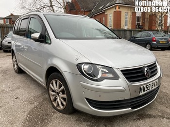 Location: Nottingham - 2009 VOLKSWAGEN TOURAN MATCH TDI MPV REG: MW59BVX, Keys: No, MOT Expiry date: 02/01/2026, 1896 Diesel, 6 Speed Manual Diesel, Former Keepers: 6