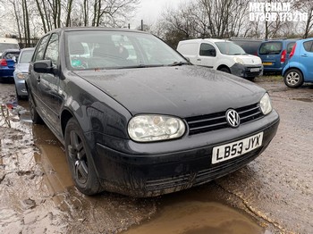 Location: Mitcham - 2003 VOLKSWAGEN GOLF MATCH 5 Door Hatchback REG: LB53JYX, Keys: No, MOT Expiry date: 10/11/2025, 1598 Petrol, 5 Speed Manual Petrol, Former Keepers: 4