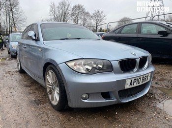 Location: Mitcham - 2010 BMW 116I M SPORT 5 Door Hatchback REG: AP10BRX, Keys: No, MOT Expiry date: 04/10/2025, 1995 Petrol, 6 Speed Manual Petrol, Former Keepers: 7