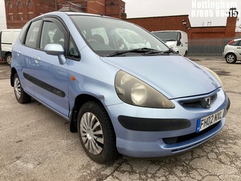 Location: Nottingham - 2002 HONDA JAZZ SE CVT 5 Door Hatchback REG: FH02NXL, Keys: No, MOT Expiry date: 20/02/2026, 1339 Petrol, Variable Speed Auto Petrol, Former Keepers: 7