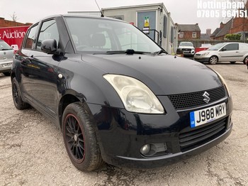 Location: Nottingham - 2005 SUZUKI SWIFT VVTS GLX 5 Door Hatchback REG: J988MRY, Keys: No, MOT Expiry date: 08/10/2025, 1490 Petrol, 5 Speed Manual Petrol, Former Keepers: 3