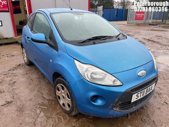 Location: Peterborough - 2011 FORD KA EDGE 3 Door Hatchback REG: ST11BAA, Keys: No, MOT Expiry date: 30/10/2024, 1242 Petrol, 5 Speed Manual Petrol, Former Keepers: 10