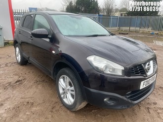 Location: Peterborough - 2010 NISSAN QASHQAI ACENTA DCI 5 Door Hatchback REG: FD10FKK, Keys: No, MOT Expiry date: 18/02/2026, 1461 Diesel, 6 Speed Manual Diesel, Former Keepers: 6