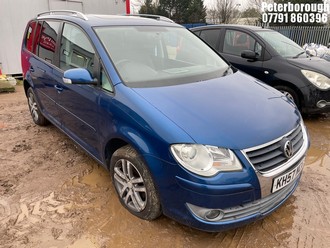 Location: Peterborough - 2007 VOLKSWAGEN TOURAN SE TDI 140 AUTO MPV REG: KH57NCA, Keys: No, MOT Expiry date: 27/05/2026, 1968 Diesel, 6 Speed Auto Diesel, Former Keepers: 10