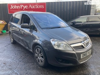 Location: Stapleford - 2010 VAUXHALL ZAFIRA ELITE MPV REG: DN10YLK, Keys: Yes, MOT Expiry date: 25/10/2025, 1796 Petrol, 5 Speed Manual Petrol, Former Keepers: 7