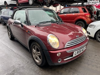 Location: Stapleford - 2008 MINI ONE Convertible REG: LR08WZJ, Keys: Yes, MOT Expiry date: 19/03/2026, 1598 Petrol, 5 Speed Manual Petrol, Former Keepers: 8