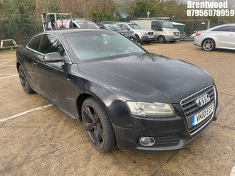 Location: Brentwood - 2010 AUDI A5 S LINE SP ED TFSI 180 Coupe REG: VK10EGF, Keys: No, MOT Expiry date: 16/04/2026, 1984 Petrol, 6 Speed Manual Petrol, Former Keepers: 10
